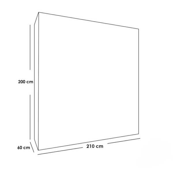 MDF Wood Bedroom Set 5 Pieces – Beige - Image 2
