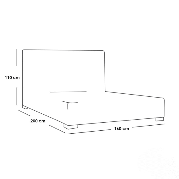 MDF Wood Bedroom Set 5 Pieces – White - Image 3
