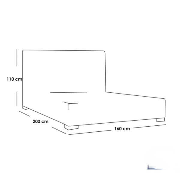 MDF Wood Bedroom Set 5 Pieces – Beige - Image 4