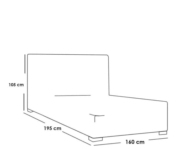 MDF Wood Bedroom Set 5 Pieces – Gray - Image 3