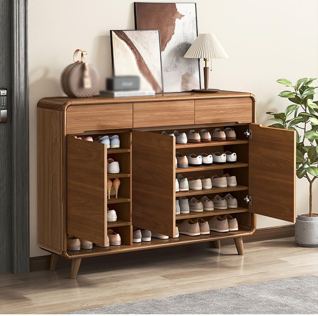 Modern Brown Shoe Rack Cabinet