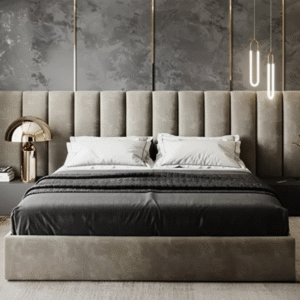 Counter Wood Bed - Beige