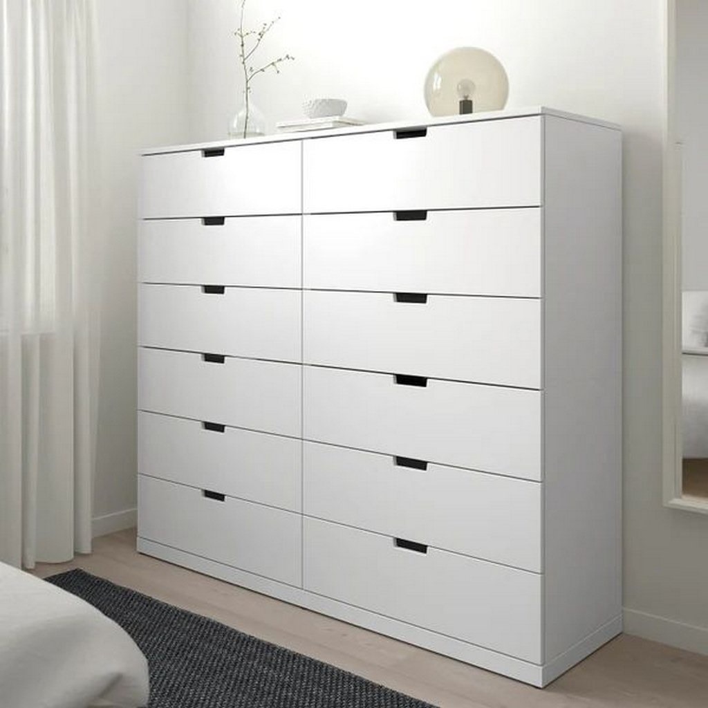 White Drawers Unit 12 Drawers White - Image 2