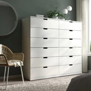 White Drawers Unit 12 Drawers White