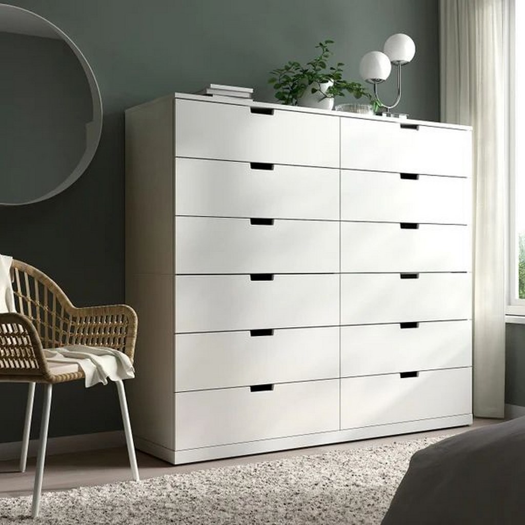 White Drawers Unit 12 Drawers White