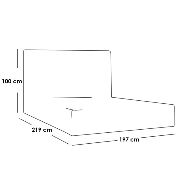 Chipboard Bedroom 5 Pieces - Black and Brown - Image 2