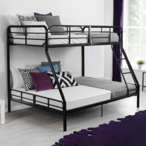 Steel Bunk Bed - Black