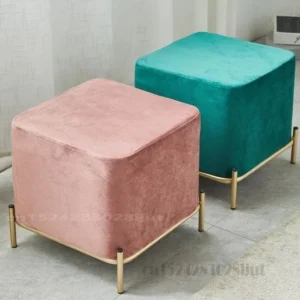 Modern Puff - Pink and Green