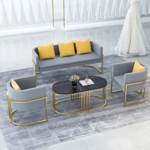 Outdoor set 4 pieces - Gray and Gold