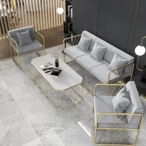 Outdoor set 4 pieces - Gray and Gold