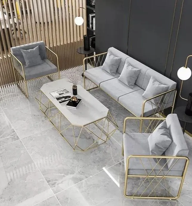 Outdoor set 4 pieces - Gray and Gold