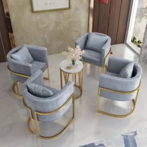 Outdoor set 5 pieces - Gray and Gold