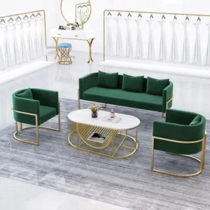 Outdoor set 3 pieces - Green and Gold