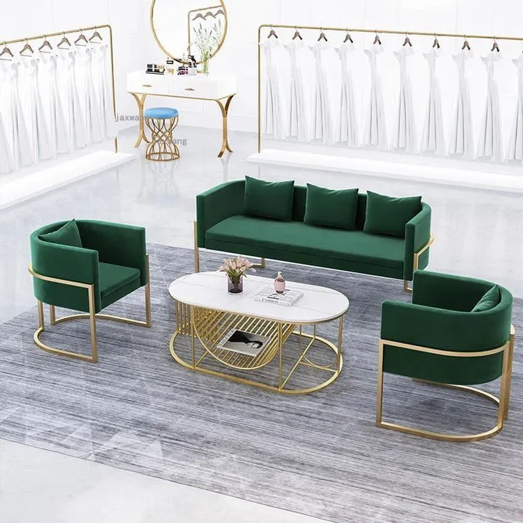 Outdoor set 3 pieces - Green and Gold