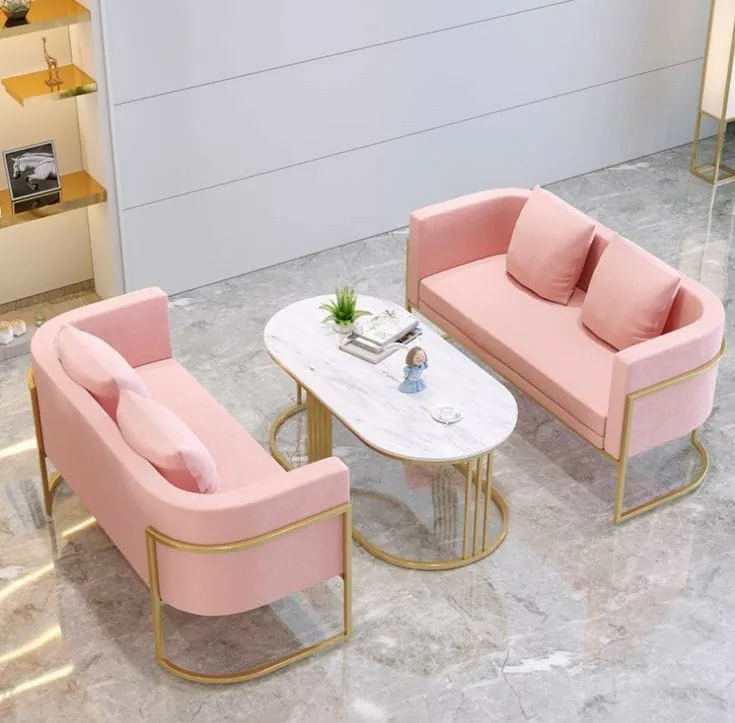 Outdoor set 3 pieces - Pink and Gold