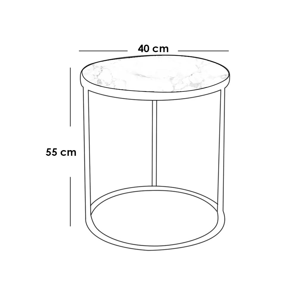 Side Table 40x40x55 cm - Image 3