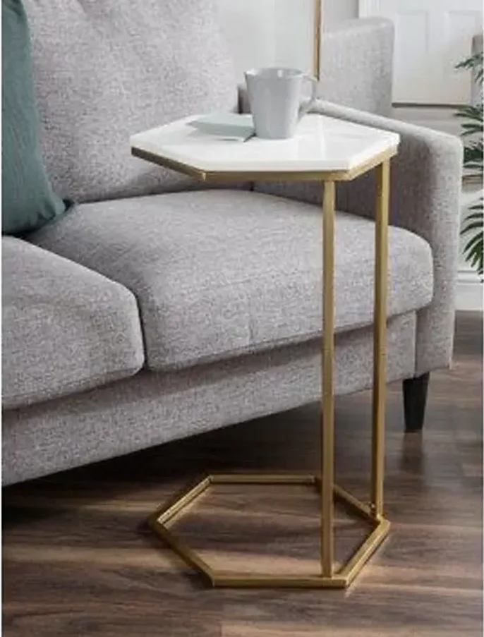 Side Table 40x50 cm Gold