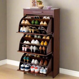 Shoe Rack Wood - Brown