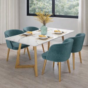 طاولة طعام مع 4 كراسي