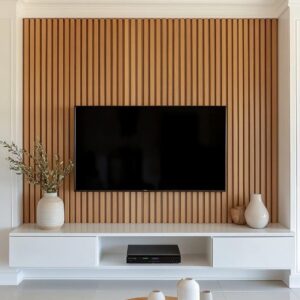 Hanging TV table - MDF - white