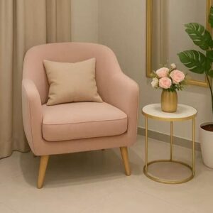 Modern Beech wood - Linen or velvet fabric-CHLVR-0016
