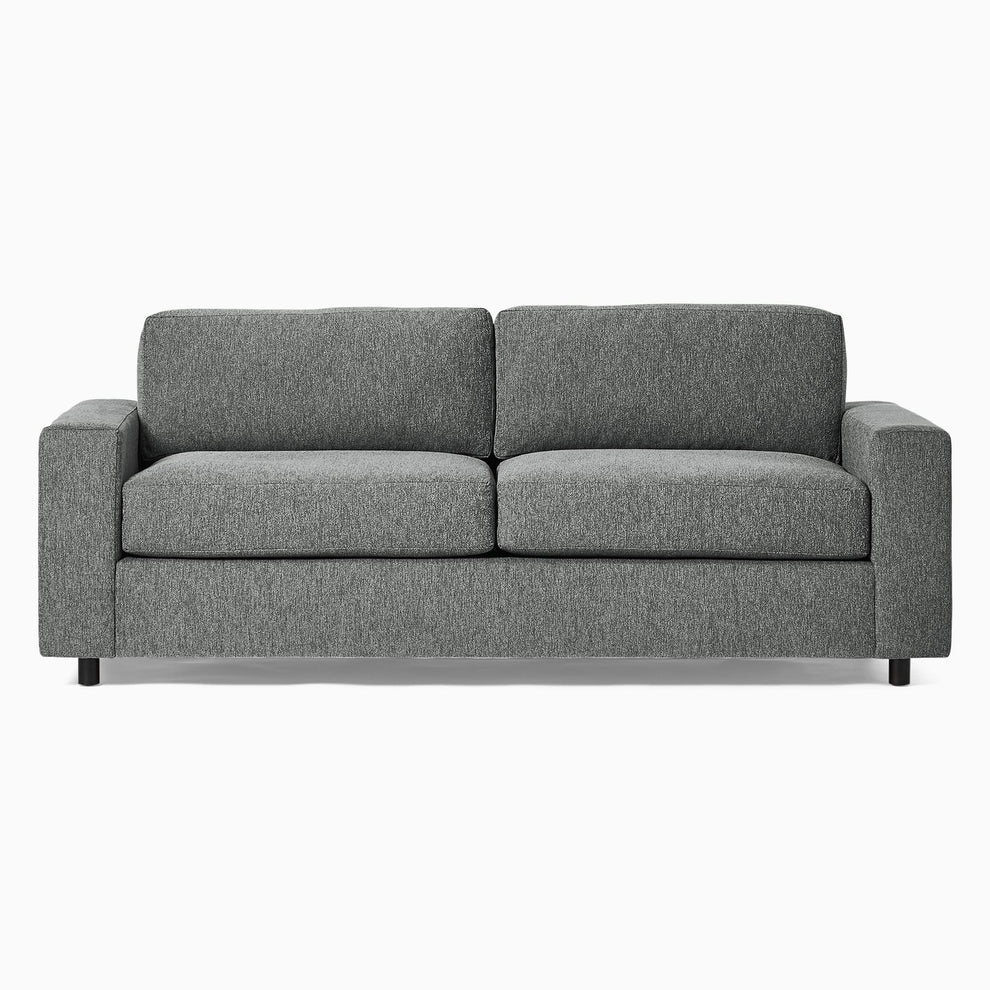 Beech Wood and linen or velvet Sofa – Grey - Image 2
